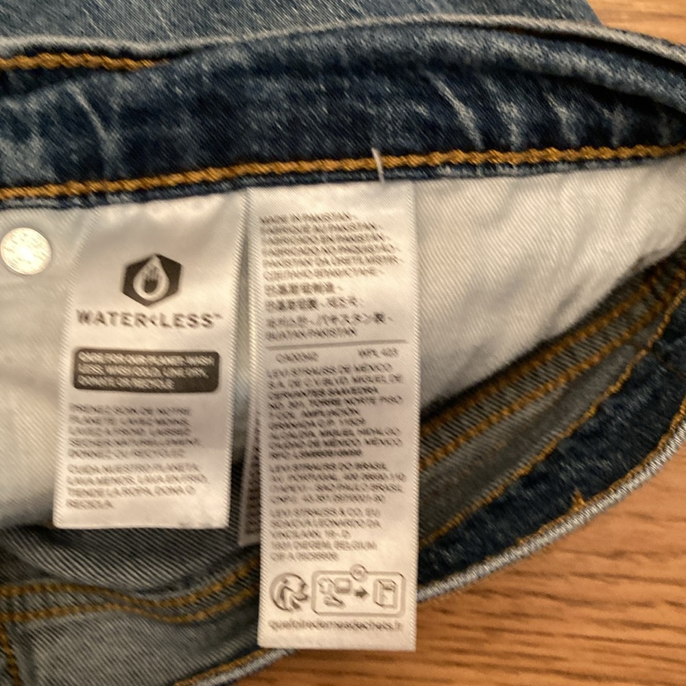 Levi's 505 36x30 Men's Blue Jeans - Picture 6 of 9